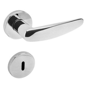 Conjunto Fechadura 515P La Fonte Zamac Interna Cromado Acetinado
