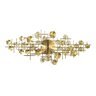 Relógio De Parede 3d Design Europeu Metal Folhas 120cm - 1