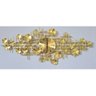 Relógio De Parede 3d Design Europeu Metal Folhas 120cm - 2