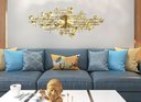 Ver imagem 5 de Relógio De Parede 3d Design Europeu Metal Folhas 120cm