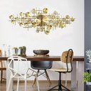 Ver imagem 6 de Relógio De Parede 3d Design Europeu Metal Folhas 120cm