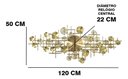 Ver imagem 7 de Relógio De Parede 3d Design Europeu Metal Folhas 120cm