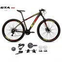 Ver imagem 1 de Bicicleta Aro 29 Ksw Xlt Kit 2x9 Sunrun Freio Disco K7 11/36 Pedivela 24/38d Garfo Trava - Preto/