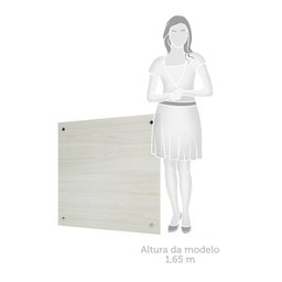 Painel Cabeceira Solteiro 94 Cm para Embutir em Nicho Prime Luciane Móveis - 2