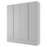 Guarda-Roupa Solteiro 4 Portas Paris Bianchi Móveis Branco - 3