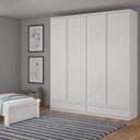 Ver imagem 7 de Guarda-Roupa Solteiro 4 Portas Paris Bianchi Móveis Branco
