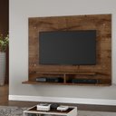 Ver imagem 2 de Painel Sion Com Prateleira 02 Nichos Para TVs De Até 56 Polegadas JCM Moveis Cacau