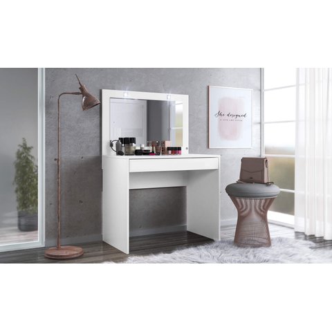 Penteadeira Camarim com Espelho 1 Gaveta Carisma