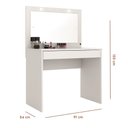 Ver imagem 4 de Penteadeira Camarim Com Espelho E Led Atraente