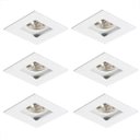 Ver imagem 1 de Kit 6 Spot Direcionavel de Embutir Recuado Par 20 Branco para Quarto Ac873