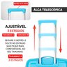 Cópia - Mala Viagem Santino Tav502 Polipropileno Abs Rodinhas 360 Bordo Anac Azul - 3