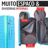 Cópia - Mala Viagem Santino Tav502 Polipropileno Abs Rodinhas 360 Bordo Anac Azul - 2