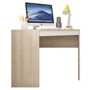 Ver imagem 4 de Mesa de Canto em L para Escritório Recta Bege Branco Caemmun