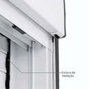 Ver imagem 6 de Janela com 2 Folhas de Correr e Persiana Integrada 1,00x1,00 Aluminio Branco