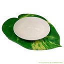 Ver imagem 5 de Kit 4 Pçs Jogo Americano Sousplat Decoração Mesa Posta Jantar Formato Folha