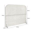 Ver imagem 2 de Cabeceira Cama Box Casal 140 Cm Estofada Revestida em Bouclé Luxo