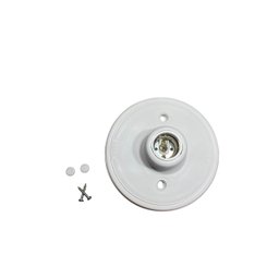 Plafonier Plafon Branco Bocal Rosca E27 Bi Volt:20 Unid - 6