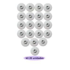 Plafonier Plafon Branco Bocal Rosca E27 Bi Volt:20 Unid