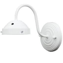 Arandela Colonial Branca de Parede para Globos Boca 10 - 1