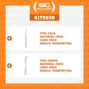Ver imagem 2 de KIT - Jogo de Faca e Garfo Luxo Laguna 12 Peças em Aço Inox ITOP - Tramontina