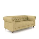 Ver imagem 7 de Sofá Living Stanford Chesterfield 2 Lugares 180cm Pés de Madeira Couro Bege G58 Gran Belo