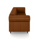 Ver imagem 6 de Sofá Living Sala de Estar Stanford Chesterfield 2 Lugares 200cm Pés de Madeira Couro Caramelo G58 -