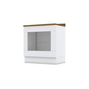 Ver imagem 2 de Balcão 80cm para Forno de Embutir e Cooktop com Tampo Americana Henn - Branco Hp Fosco/nature