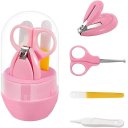 Ver imagem 3 de Kit Cuidado com As Unhas 4 Peças com Estojo para Bebês Rosa