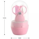 Ver imagem 4 de Kit Cuidado com As Unhas 4 Peças com Estojo para Bebês Rosa