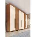 Ver imagem 3 de Guarda-roupa 252cm Casal 6 Portas 4 Gavetas Norton Henn