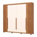 Ver imagem 7 de Guarda-roupa 252cm Casal 6 Portas 4 Gavetas Norton Henn