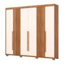 Ver mais imagens de Guarda-roupa 252cm Casal 6 Portas 4 Gavetas Norton Henn