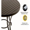 Ver imagem 4 de Mesa com o Tampo Ripado de 1,20 Metros - Alumínio Preto