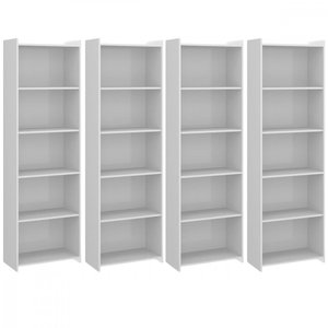 Conjunto de Estantes Multiuso com 4 Prateleiras 57x183cm 0700 Menu Móveis