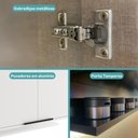 Ver imagem 6 de Armário Aéreo de Cozinha Miami 800mm 2 Portas C Porta Temperos Carraro Branco