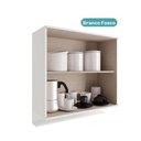 Ver imagem 4 de Armário Aéreo de Cozinha Miami 800mm 2 Portas C Porta Temperos Carraro Branco