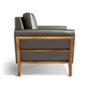 Ver imagem 7 de Poltrona Sabrina de Madeira Maciça com Almofada Veludo Chumbo 109