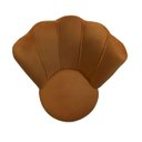 Ver imagem 5 de Kit 2 Cadeiras Decorativa Pétala Veludo Premium Pés Retrô Palito Sala e Quarto Terracota