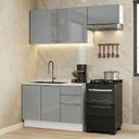 Ver imagem 1 de Armário de Cozinha Compacta 180 Cm Branco/cinza Lux Madesa 03