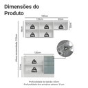 Ver imagem 3 de Armário de Cozinha Compacta 180 Cm Branco/cinza Lux Madesa 03