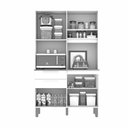 Ver imagem 4 de Armário de Cozinha Sallêto Móveis Dubai 5 Portas 2 Gavetas (branco)