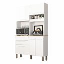 Ver imagem 1 de Armário de Cozinha Sallêto Móveis Dubai 5 Portas 2 Gavetas (branco)