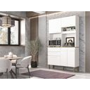 Ver imagem 5 de Armário de Cozinha Sallêto Móveis Dubai 5 Portas 2 Gavetas (branco)