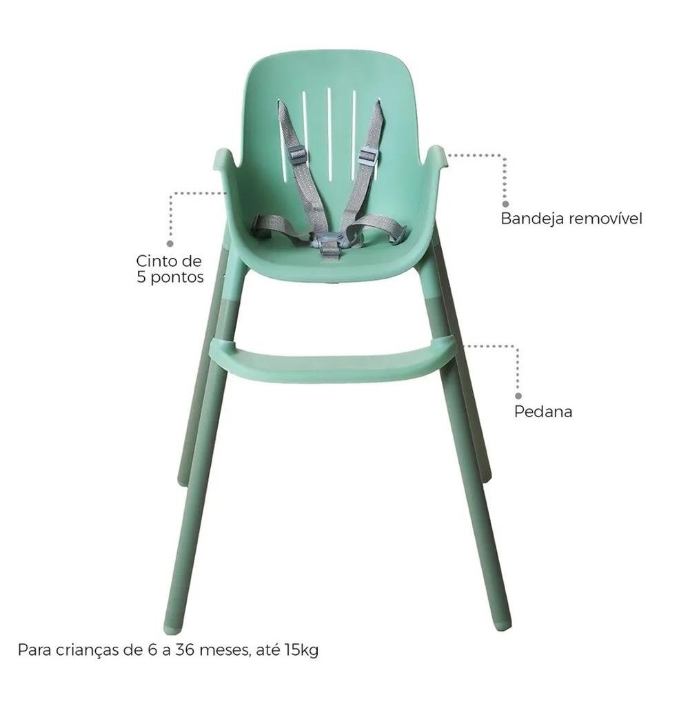 Cadeira De Alimentação Poke Verde (Até 15Kg) - Burigotto - 2