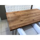 Ver imagem 4 de Mesa Industrial Jantar 90 X 140 Cm Infinitilux- Sem Cadeira Janta Varanda Gourmet Home Sala Cozinha 