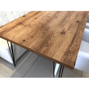 Mesa Industrial Jantar 90 X 140 Cm Infinitilux- Sem Cadeira Janta Varanda Gourmet Home Sala Cozinha 