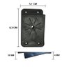 Kit 4 Pés De 35 Cm Cônico Retrô Para Móveis Pé Palito - 8