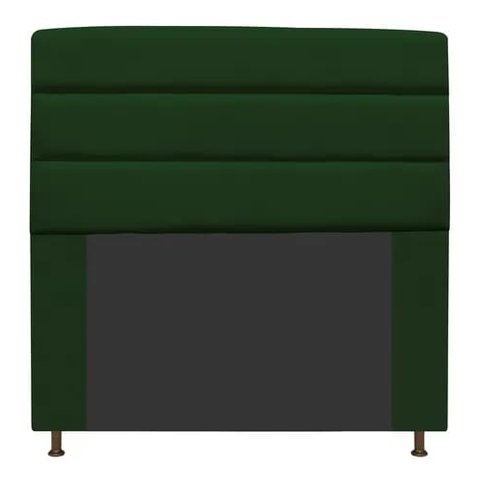 Cabeceira Estofada Turim 140CM Casal Suede Verde - D A DECOR