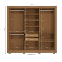 Ver imagem 2 de Guarda Roupa Roupeiro Casal com 6 Portas e 2 Gavetas Cb02m569 Kappesberg