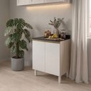 Ver imagem 5 de Balcão com Tampo 2 Portas MDF 70 cm Kali 1222122 Bianco Toq Branco Nicioli